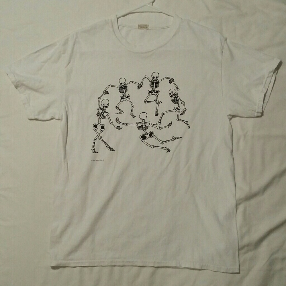 Brandy Melville Skeleton Dancing shirt